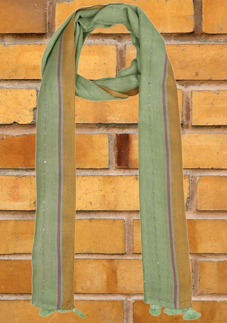 Women Woven Design Stole - Indya