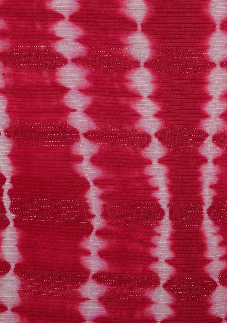 Dyed Women Woven Design Stole With Tasselled Border