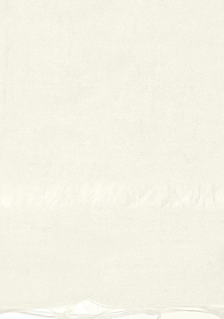 Off White Solid Dupatta