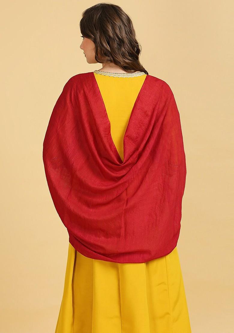 Cotton Silk Sequinned Dupatta