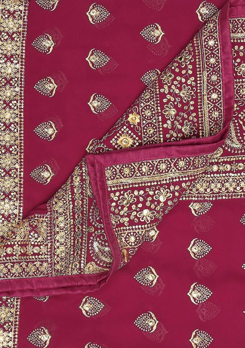 Embroidered Bridal Dupatta With Zardozi