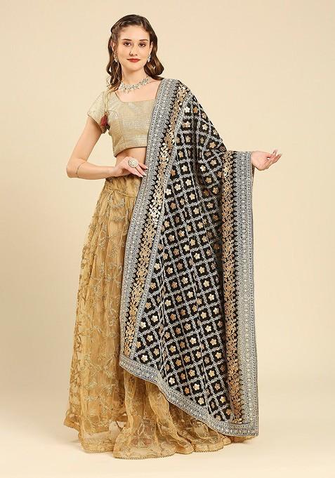 Gotta Patti Embellished Georgette Dupatta