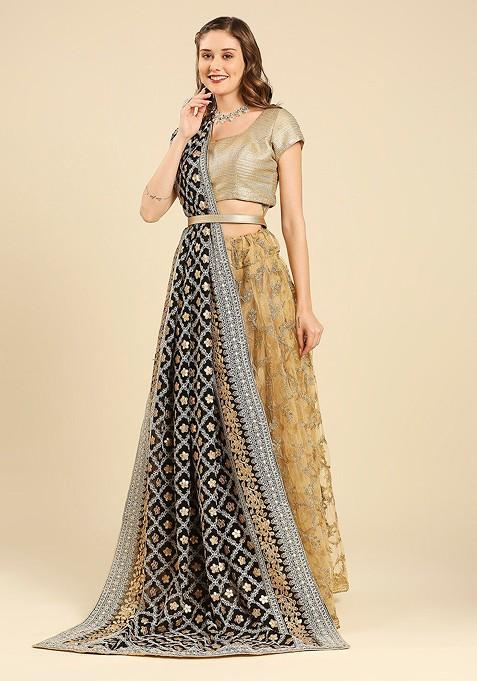 Gotta Patti Embellished Georgette Dupatta
