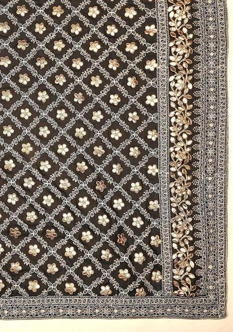 Gotta Patti Embellished Georgette Dupatta