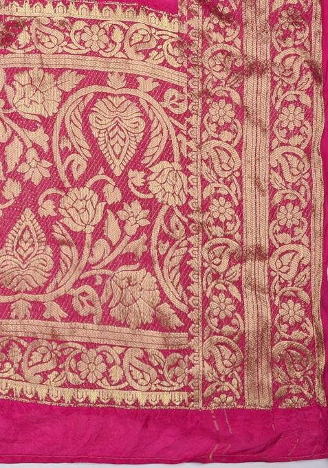 Ethnic Motifs Woven Design Bandhani Dupatta