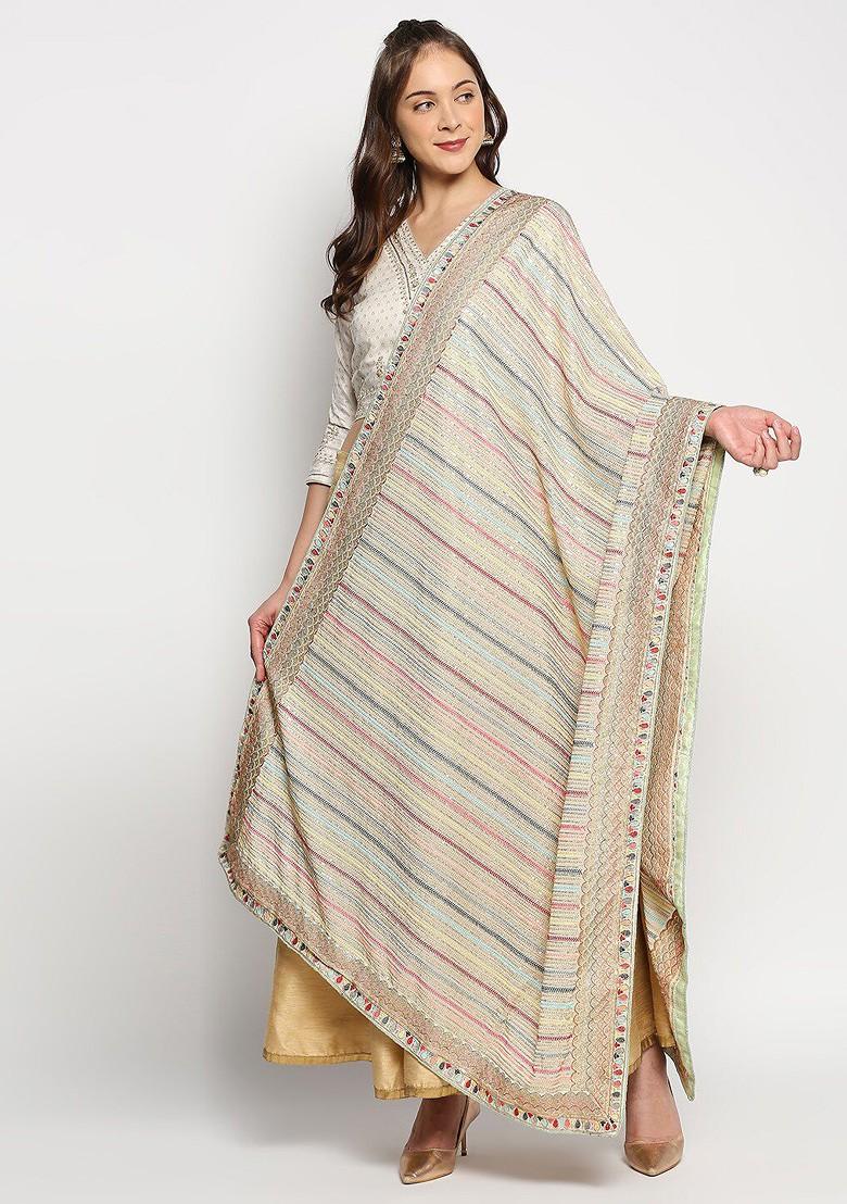 Embroidered Dupatta With Sequinned