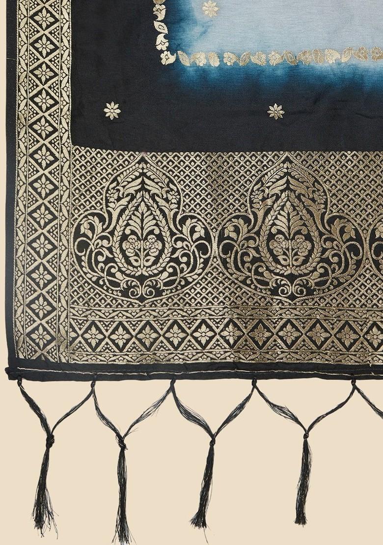 Ethnic Motifs Woven Design Banarasi Silk Dupatta