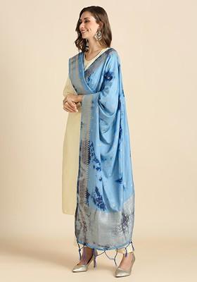 Dyed Shibori Dupatta
