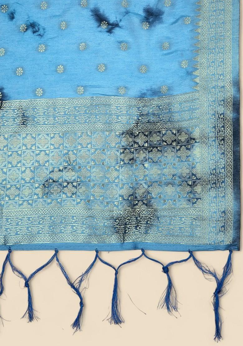 Dyed Shibori Dupatta