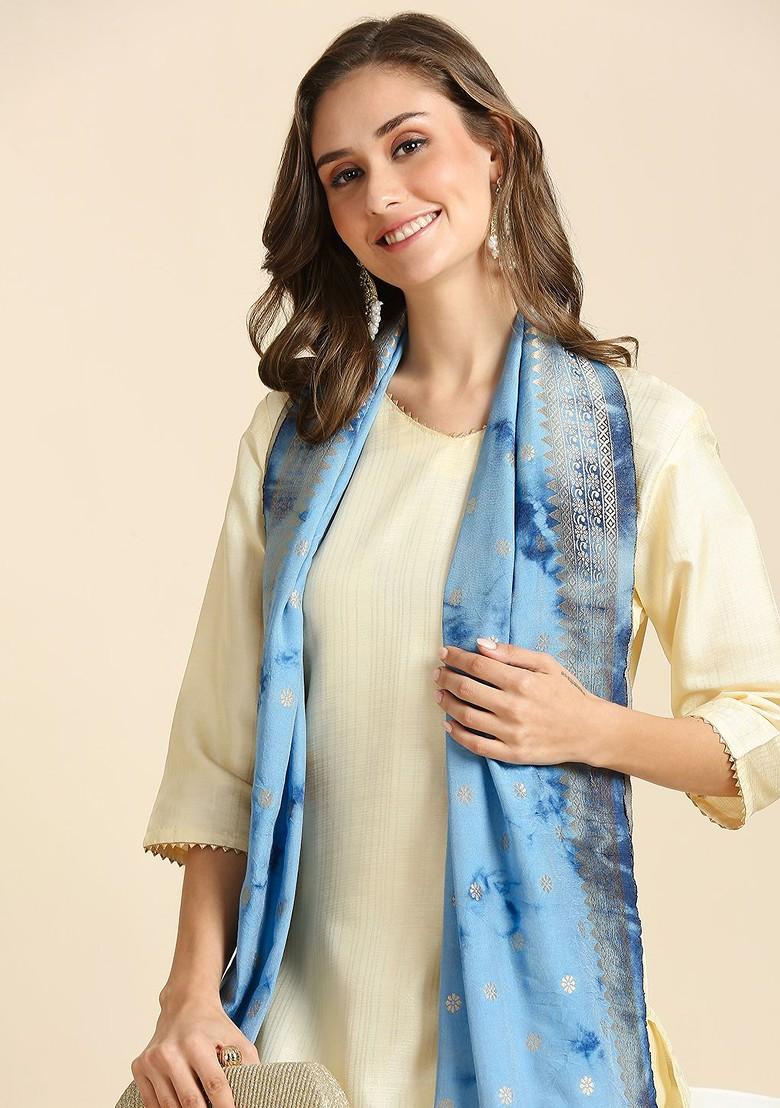 Dyed Shibori Dupatta