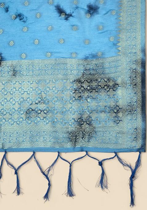 Dyed Shibori Dupatta