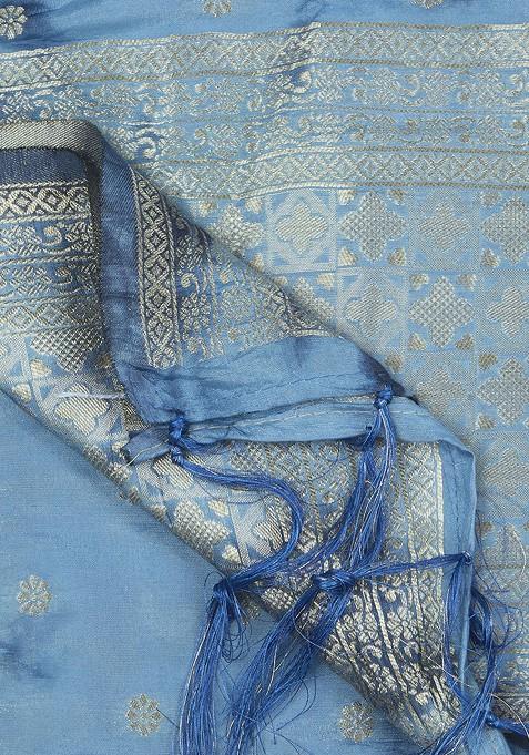 Dyed Shibori Dupatta