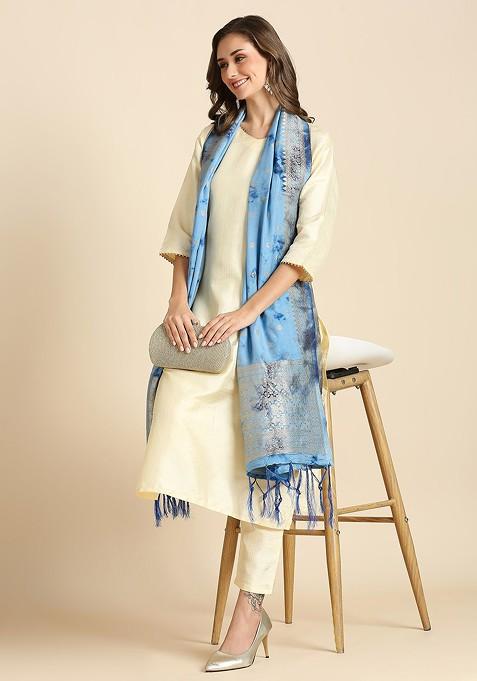 Dyed Shibori Dupatta