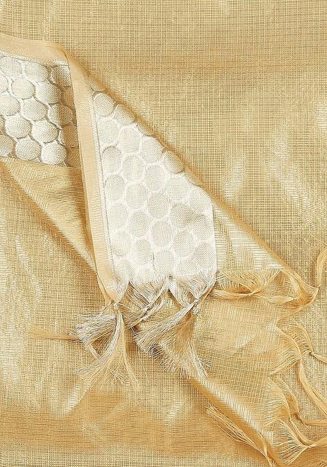 Gold Silk Banarasi Dupatta