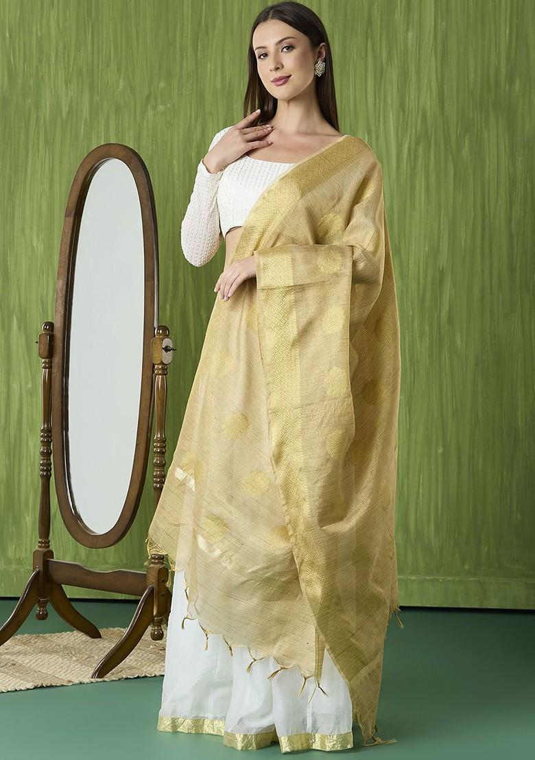 Ethnic Motifs Woven Design Dupatta