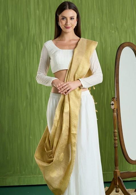 Ethnic Motifs Woven Design Dupatta