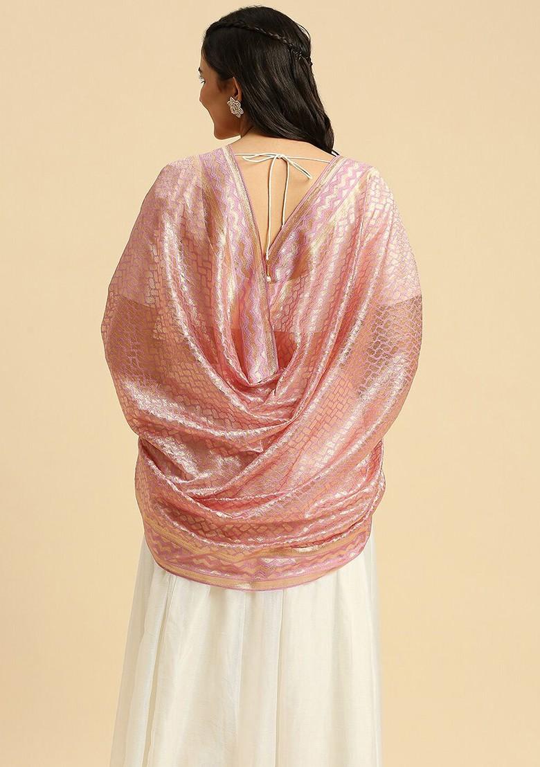 Ethnic Motifs Woven Design Dupatta