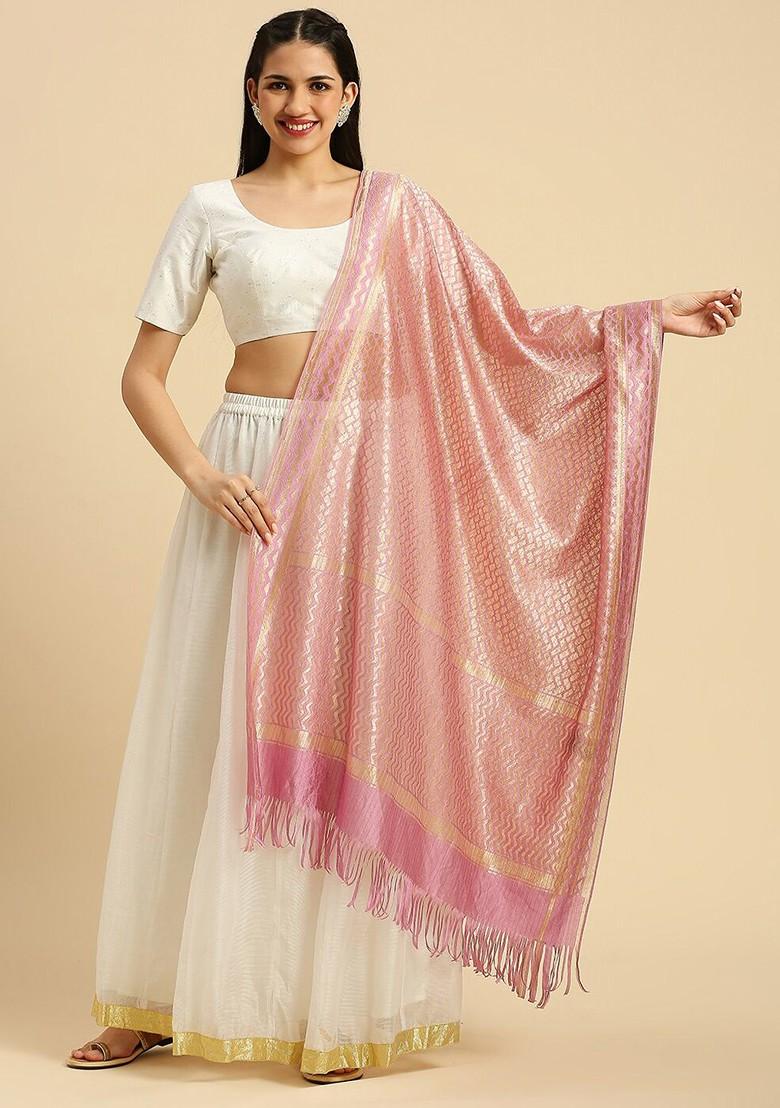 Ethnic Motifs Woven Design Dupatta