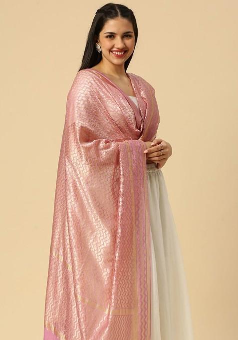 Ethnic Motifs Woven Design Dupatta