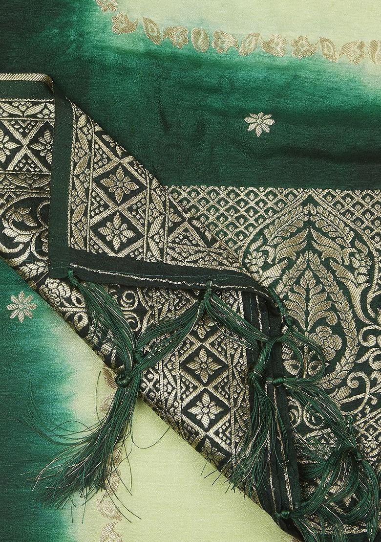 Ethnic Motifs Woven Design Banarasi Silk Dupatta