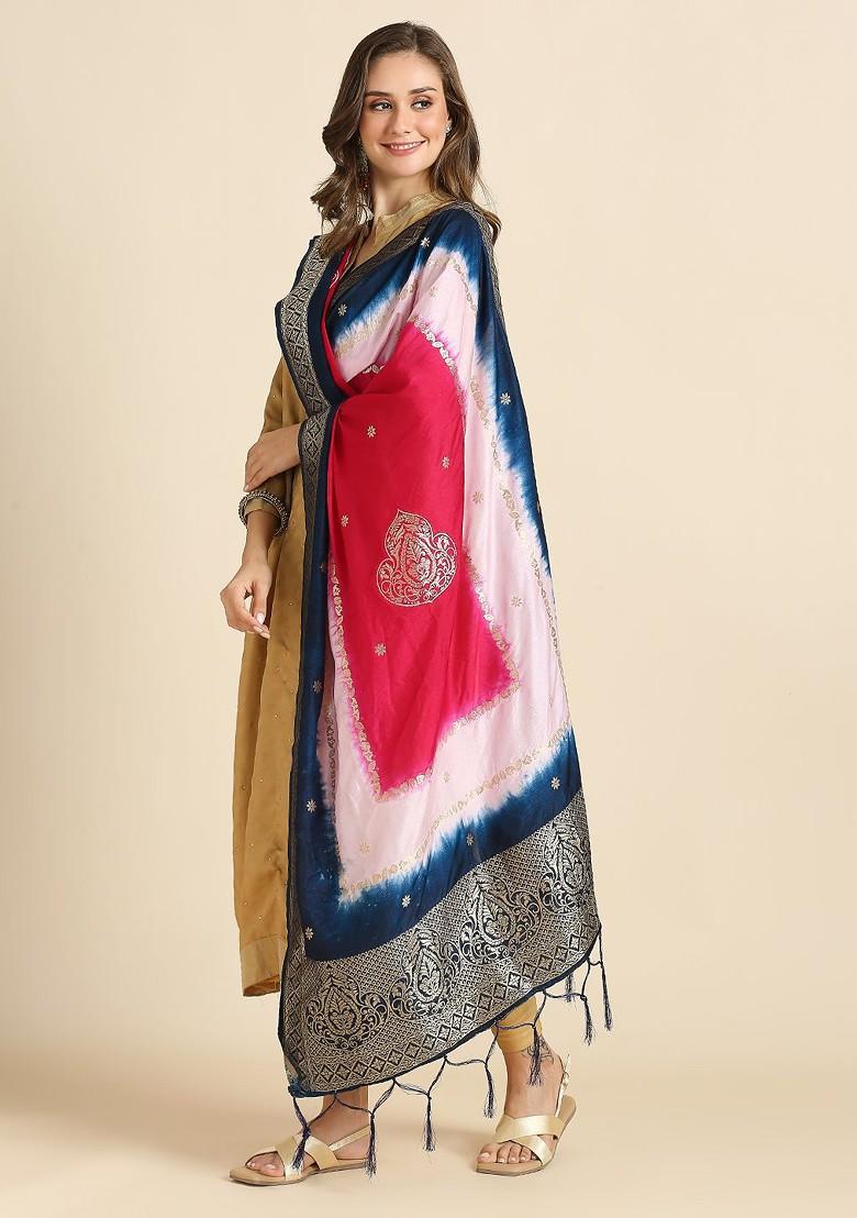 Ethnic Motifs Woven Design Dupatta