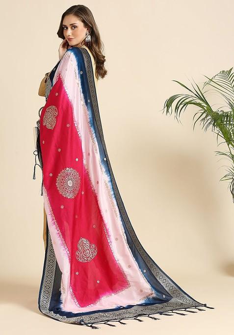 Ethnic Motifs Woven Design Dupatta