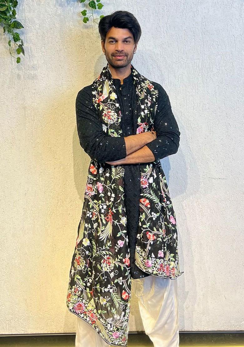 Floral Embroidered Dupatta