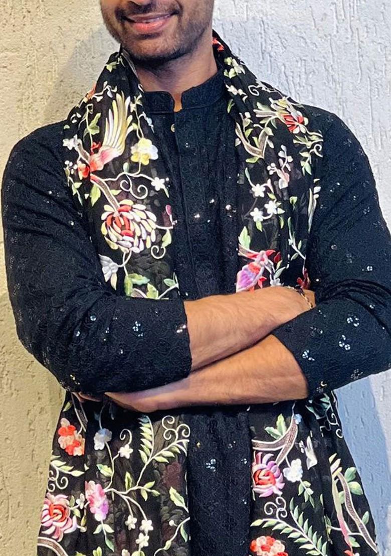 Floral Embroidered Dupatta