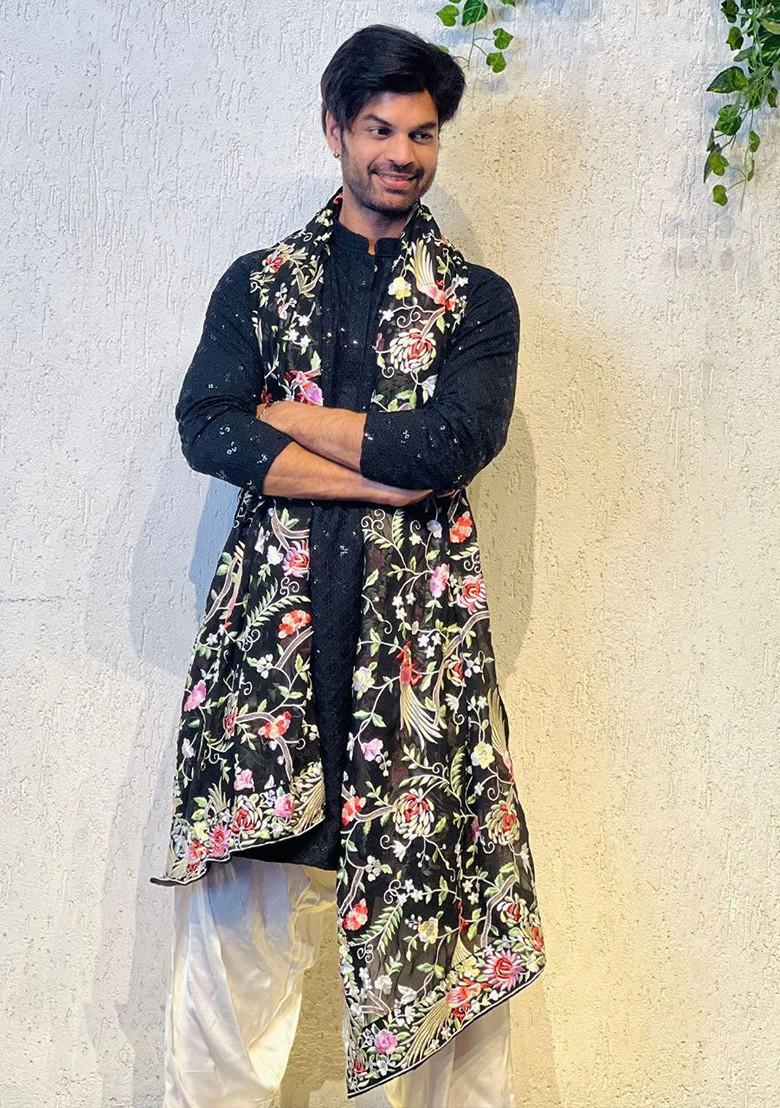 Floral Embroidered Dupatta