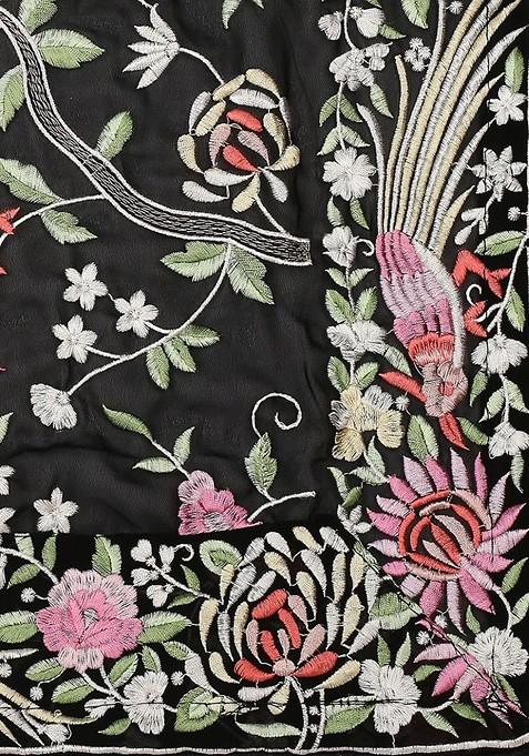 Floral Embroidered Dupatta