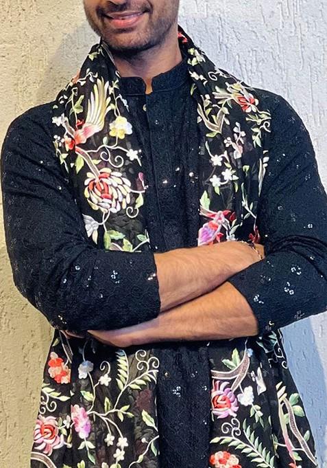 Floral Embroidered Dupatta