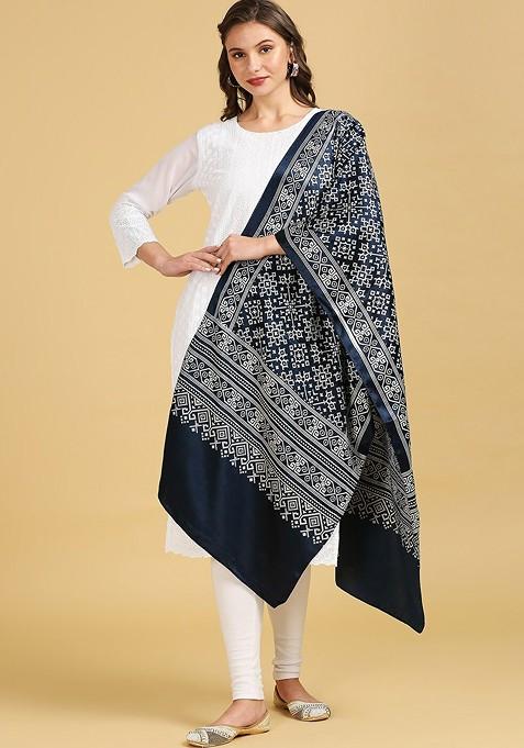 Ethnic Motifs Printed Block Print Dupatta