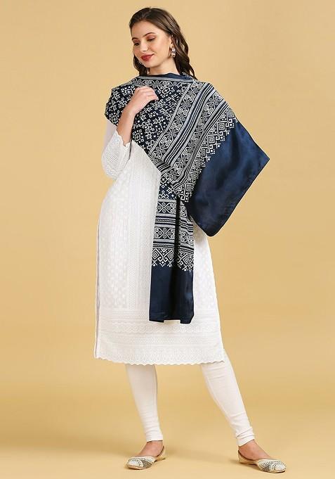 Ethnic Motifs Printed Block Print Dupatta
