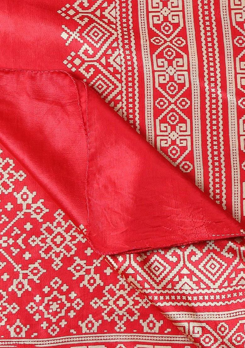 Floral Block Print Dupatta