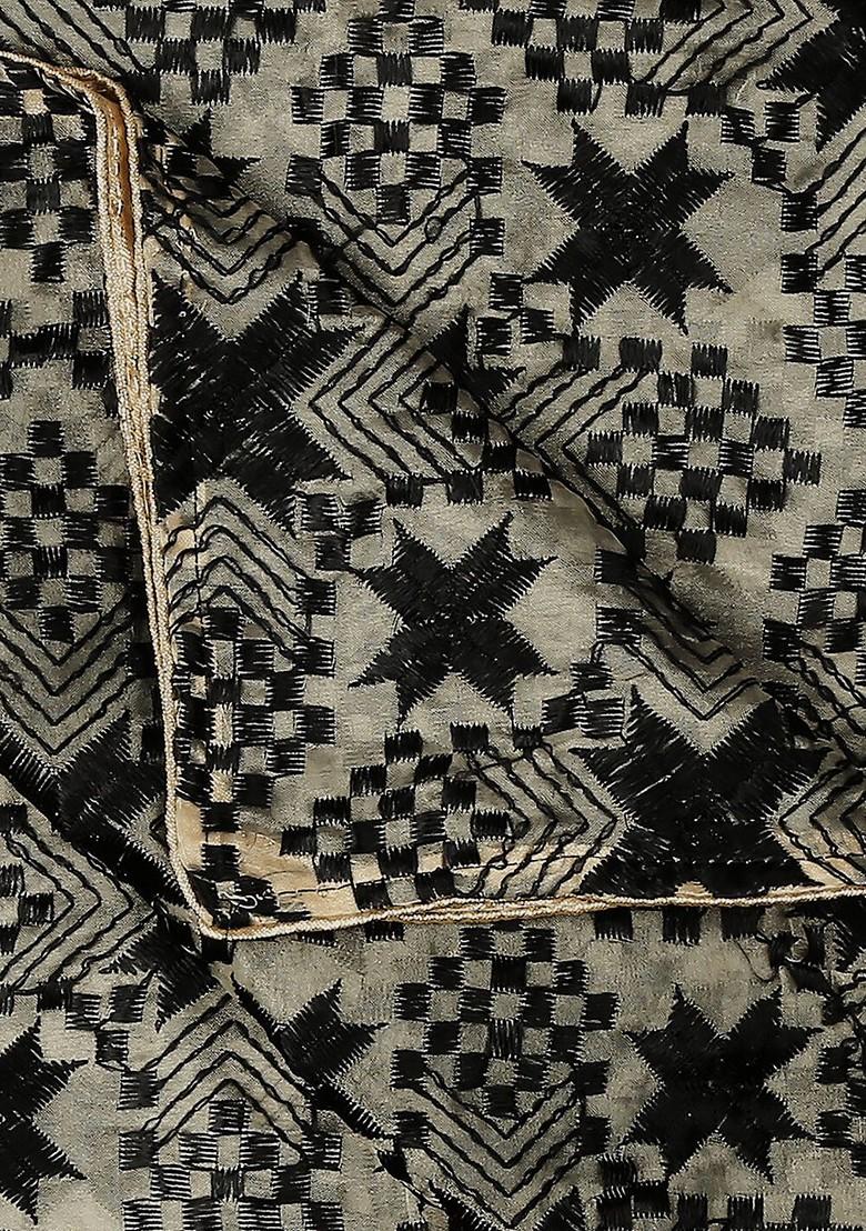 Ethnic Motifs Embroidered Phulkari Organza Dupatta