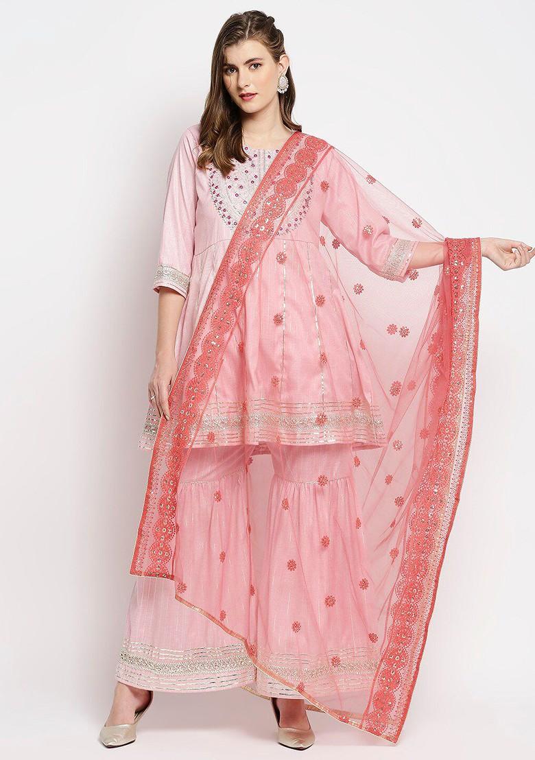 Embroidered Dupatta With Sequinned