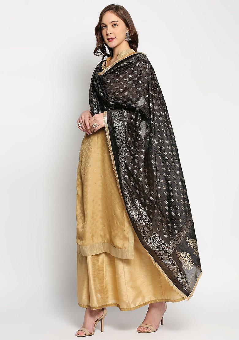 Ethnic Motifs Printed Khari Print Silk Dupatta
