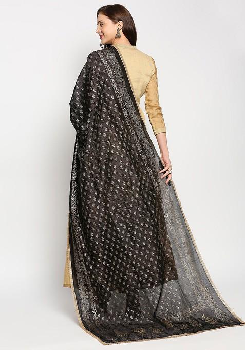 Ethnic Motifs Printed Khari Print Silk Dupatta