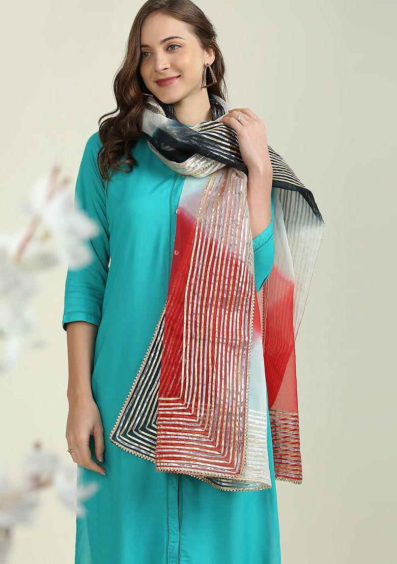 Organza Dupatta With Gotta Patti