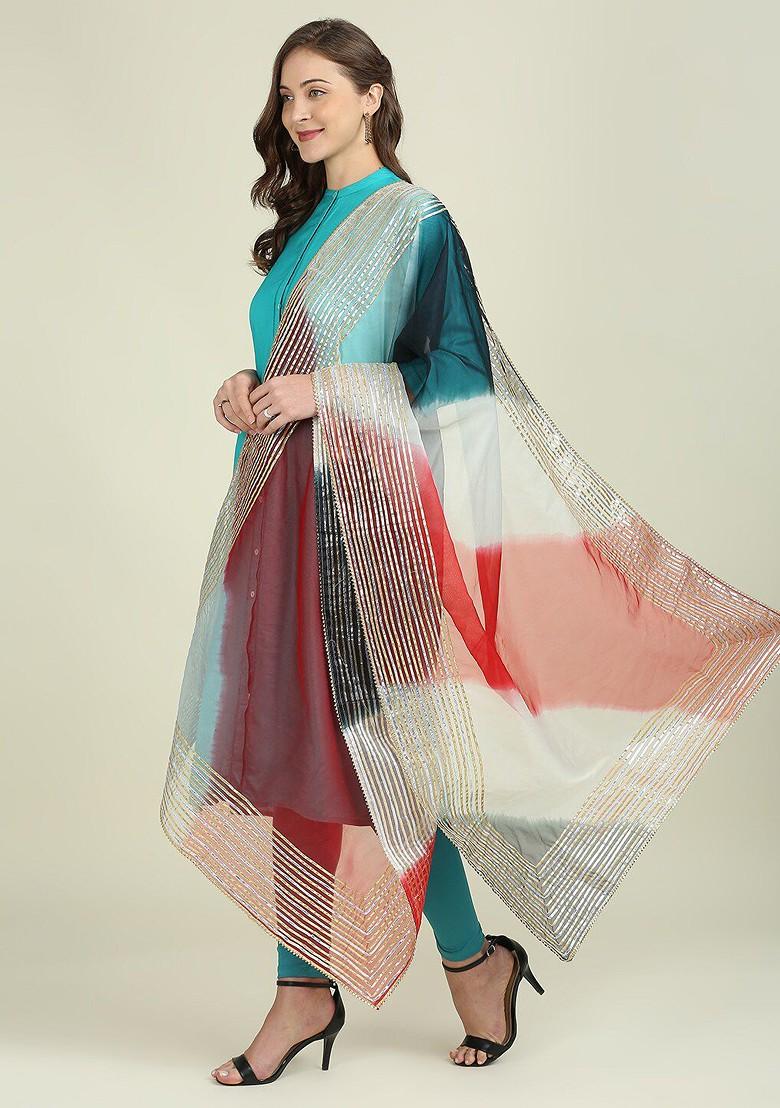 Organza Dupatta With Gotta Patti