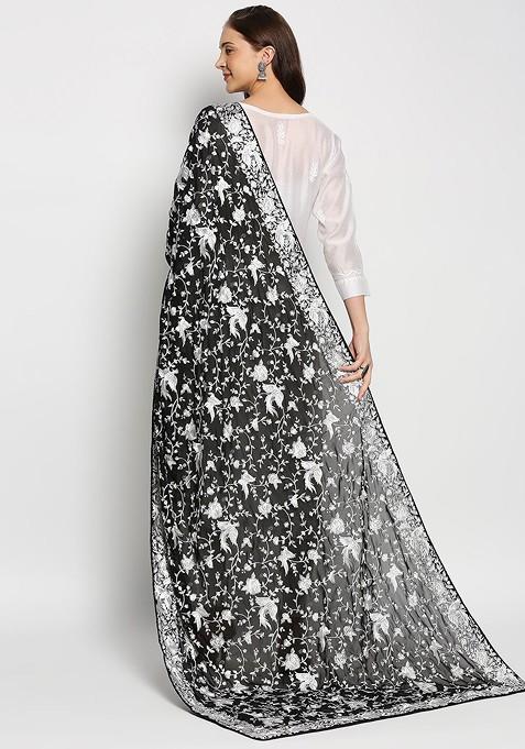 Ethnic Motifs Embroidered Dupatta