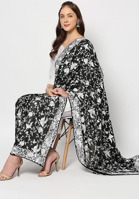 Ethnic Motifs Embroidered Dupatta