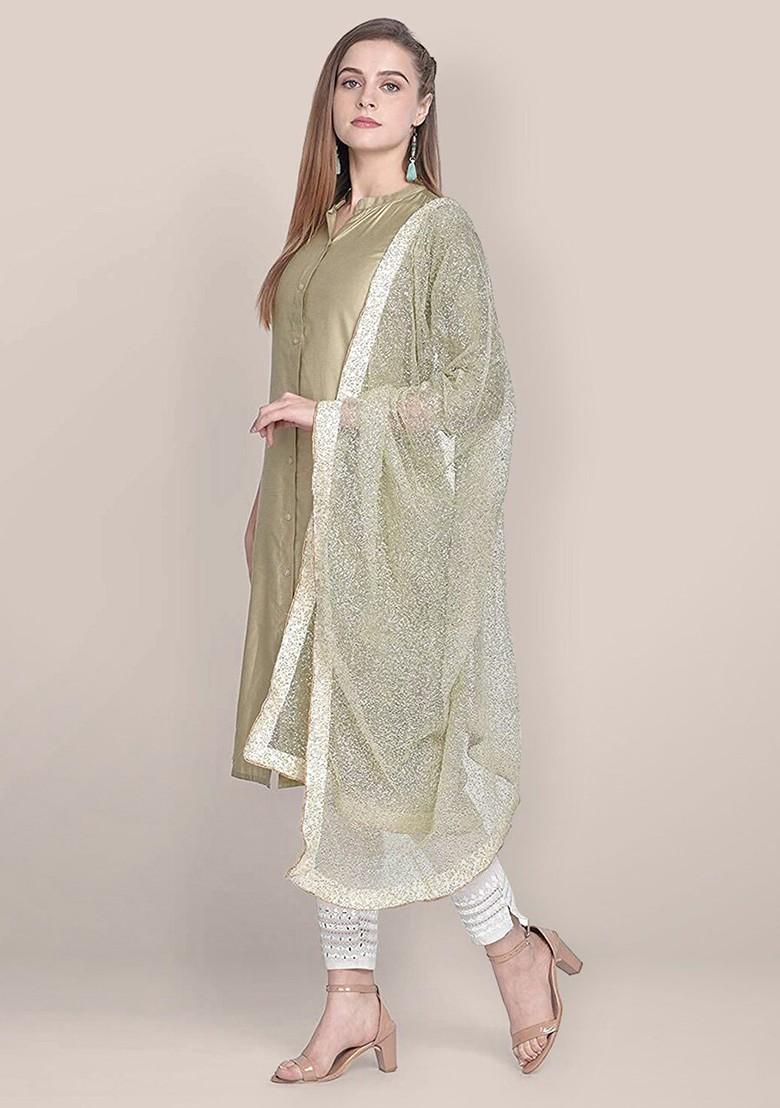 Embellished Dupatta With Sequinned