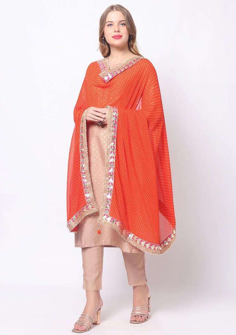Printed Leheriya Dupatta