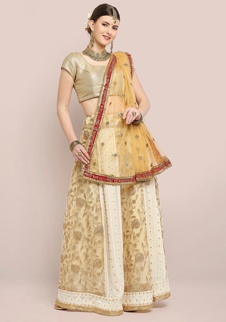 Embroidered Dupatta With Zardozi