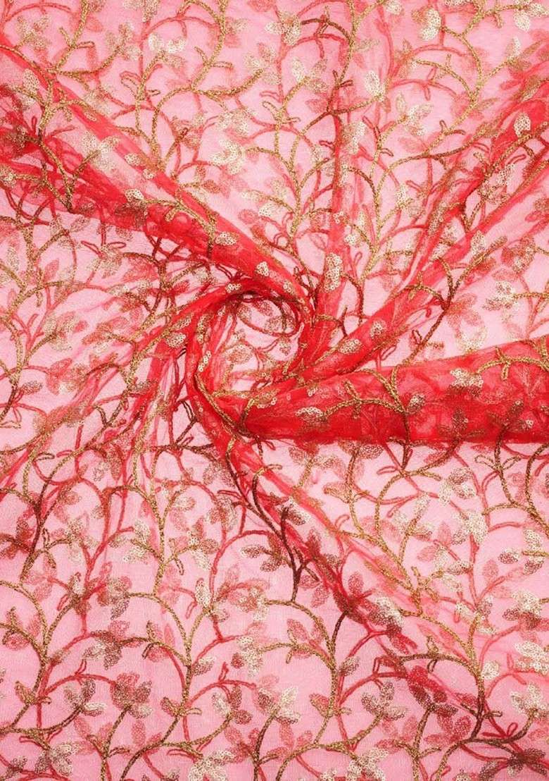 Embroidered Dupatta With Sequinned - Indya