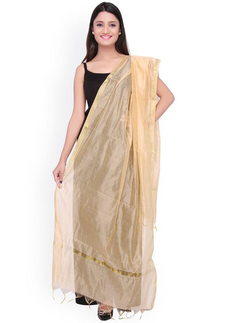 Pack Of 3 Self Checked Art Silk Dupattas