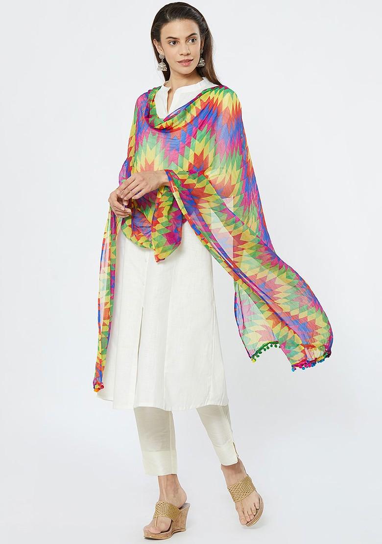 Women Multicoloured Printed Dupatta