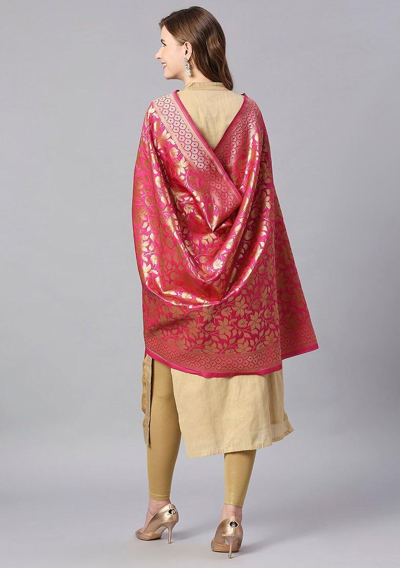 Woven Design Banarasi Silk Dupatta