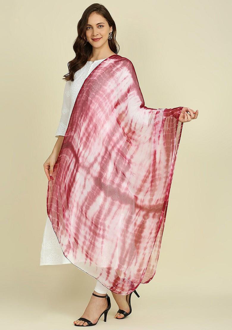 Shibori Chiffon Dupatta